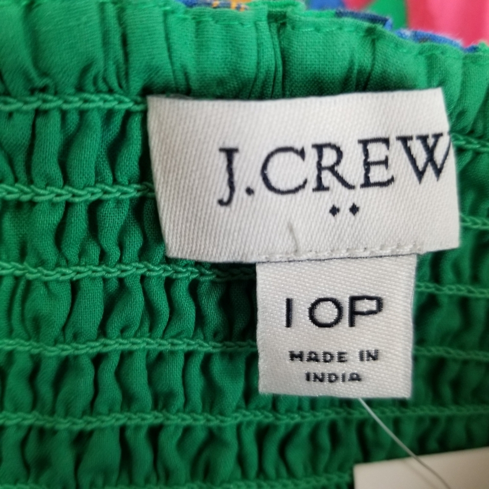 J Crew Printed Tiered Halter Midi Dress 10P NWT - Picture 10 of 11